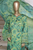 Aashkaar by HZ Textiles Embroidered Suit Lawn Stitched 3 Piece LPE-3P-543 Green Roses Vol-07 - Ready To Wear
