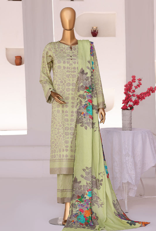 Linen Wintry Co Ords by HZ Textiles Printed Linen Suit Unstitched 3 Piece LW-5053 Vol 01
