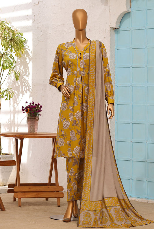 Linen Wintry by HZ Textiles Printed Linen Suit Unstitched 3 Piece LW-5061 Vol 03