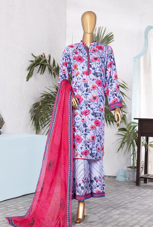 Linen Wintry by HZ Textiles Printed Linen Suit Unstitched 3 Piece LWP-1304 Vol-01 - Winter Collection