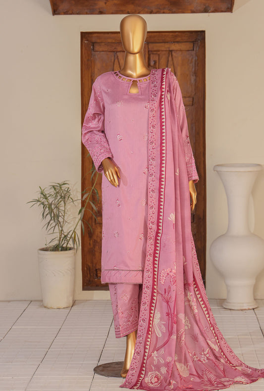 Mayaar Embroidered Cotton Unstitched Suit by HZ Textiles MEC - 08-2