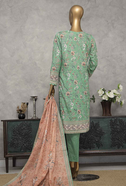 Meenakari by HZ Textiles Embroidered Lawn Suit Unstitched 3 Piece MEC-242 - Summer Collection