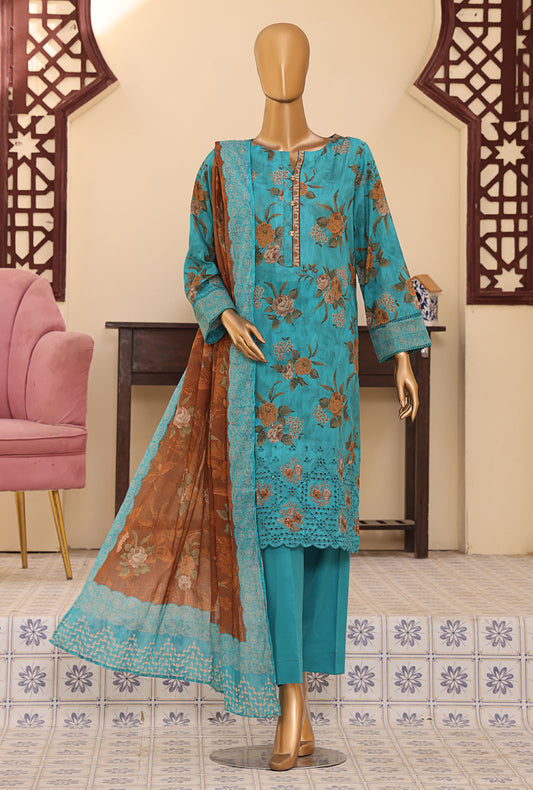 Mehak by HZ Textiles Embroidered Lawn Suit Unstitched 3 Piece MEC-307- Summer Collection