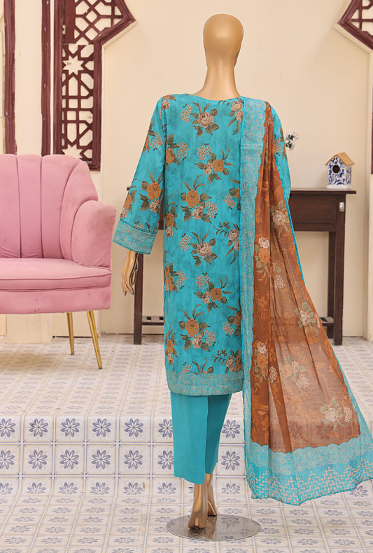 Mehak by HZ Textiles Embroidered Lawn Suit Unstitched 3 Piece MEC-307- Summer Collection