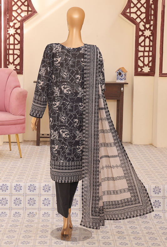 Mehak by HZ Textiles Embroidered Lawn Suit Unstitched 3 Piece MEC-506 - Summer Collection