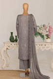 Mayaar by HZ Textiles Embroidered Linokara Suit Unstitched 3 Piece MEC - 7038