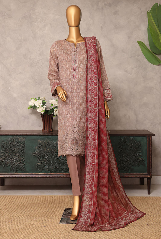 Majestic by HZ Textiles Embroidered Jacquard Suit Unstitched 3 Piece MJE-06 - Summer Collection