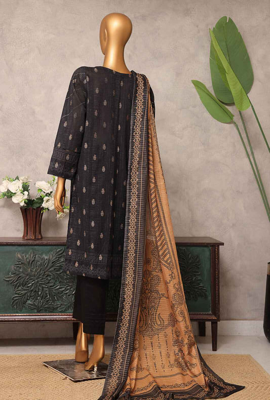 Majestic by HZ Textiles Embroidered Jacquard Suit Unstitched 3 Piece MJE-11 - Summer Collection