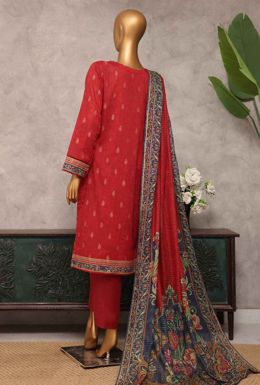 Majestic by HZ Textiles Embroidered Jacquard Suit Unstitched 3 Piece MJE-13 - Summer Collection