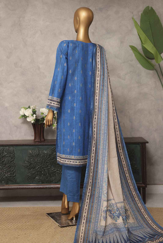 Majestic by HZ Textiles Embroidered Jacquard Suit Unstitched 3 Piece MJE-15 - Summer Collection