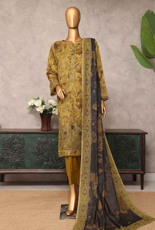 Majestic by HZ Textiles Embroidered Jacquard Suit Unstitched 3 Piece MJE-17 - Summer Collection