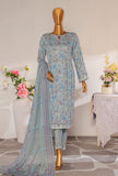 Mother by HZ Textiles Embroidered Linen Suit Unstitched 3 Piece MLE - 1393