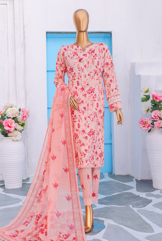 Mother by HZ Textiles Embroidered Linen Suit Unstitched 3 Piece MLE - 1394