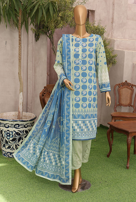 Magic In Prints by HZ Textiles Digital Printed Lawn Suit Unstitched 3 Piece MPC-566 - Summer Collection