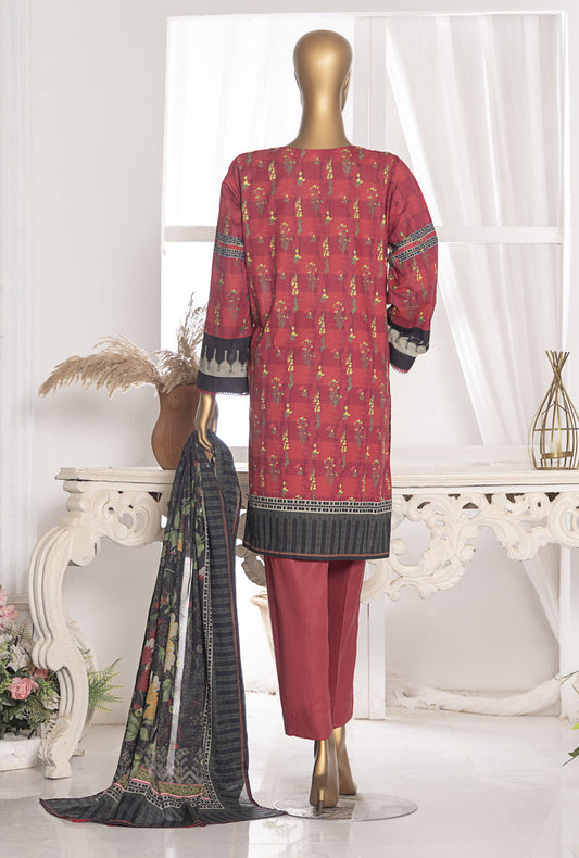 Magic In Prints by HZ Textiles Digital Printed Lawn Suit Unstitched 3 Piece MPC-573 Vol 03 - Summer Collection