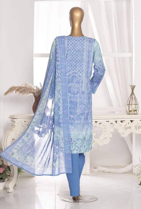 Magic In Prints by HZ Textiles Digital Printed Lawn Suit Unstitched 3 Piece MPC-580 Vol 03 - Summer Collection