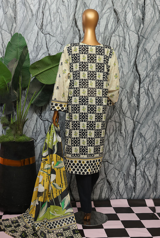 Magic In Prints by HZ Textiles Digital Printed Lawn Suit Unstitched 3 Piece MPC-581 Vol 03 - Summer Collection