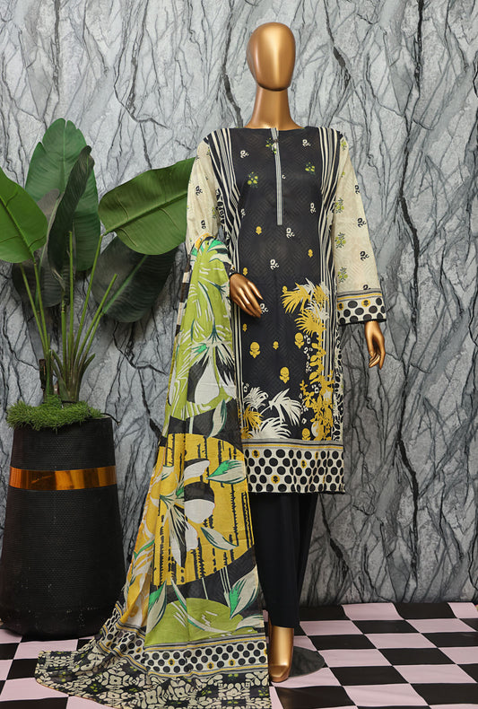 Magic In Prints by HZ Textiles Digital Printed Lawn Suit Unstitched 3 Piece MPC-581 Vol 03 - Summer Collection