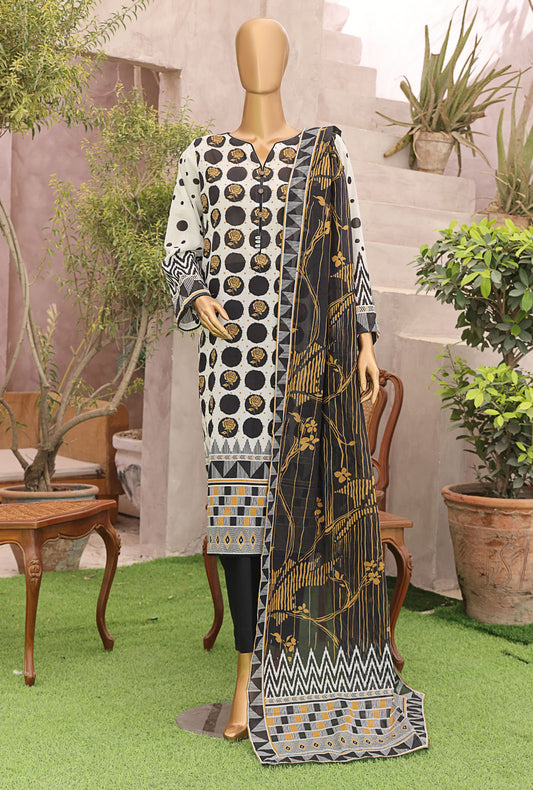Magic In Prints by HZ Textiles Digital Printed Lawn Suit Unstitched 3 Piece MPC-587 - Summer Collection