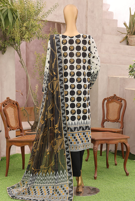 Magic In Prints by HZ Textiles Digital Printed Lawn Suit Unstitched 3 Piece MPC-587 - Summer Collection