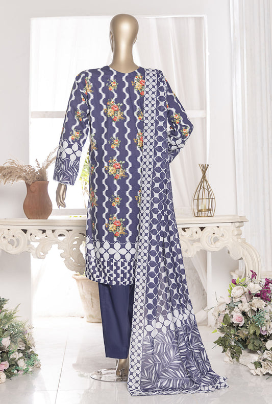 Magic In Prints by HZ Textiles Digital Printed Lawn Suit Unstitched 3 Piece MPC-593 Vol 03 - Summer Collection