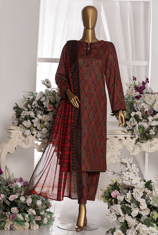 Mid Summer by HZ Textiles Printed Cambric Suit Unstitched 3 Piece MSC-201-A - Summer Collection