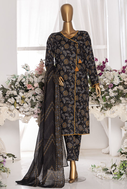 Mid Summer by HZ Textiles Printed Cambric Suit Unstitched 3 Piece MSC-203-A - Summer Collection