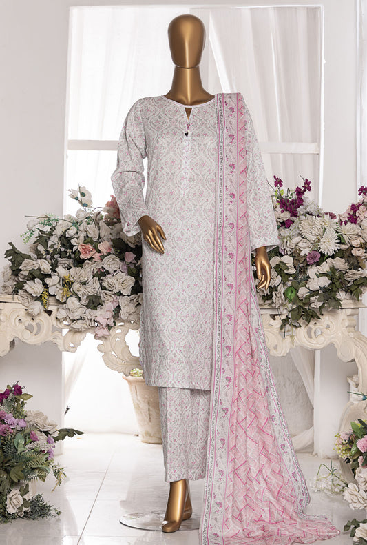 Mid Summer by HZ Textiles Printed Cambric Suit Unstitched 3 Piece MSC-205-A - Summer