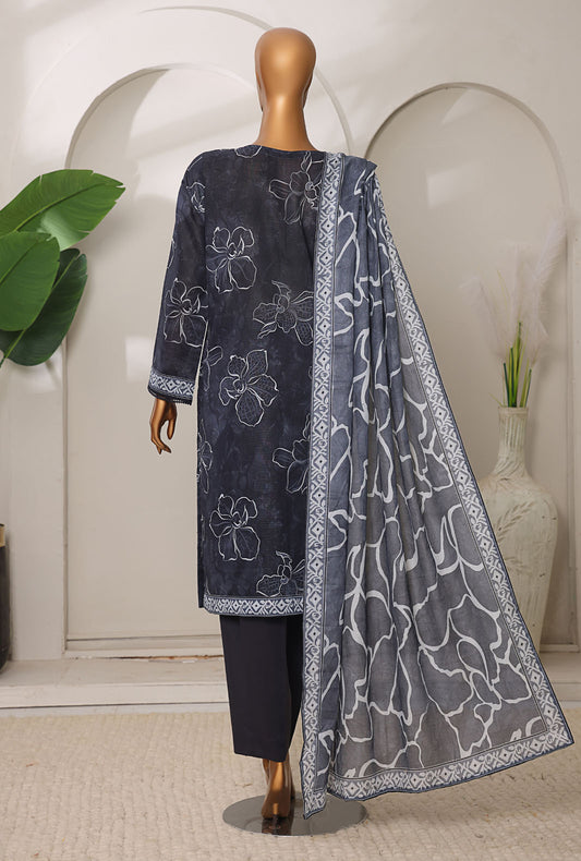 Meenakari by HZ Textiles Embroidered Lawn Suit Unstitched 3 Piece MSC-901 - Summer Collection