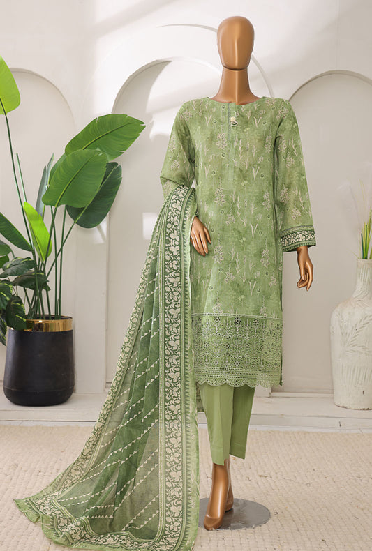 Meenakari by HZ Textiles Embroidered Lawn Suit Unstitched 3 Piece MSC-902 - Summer Collection