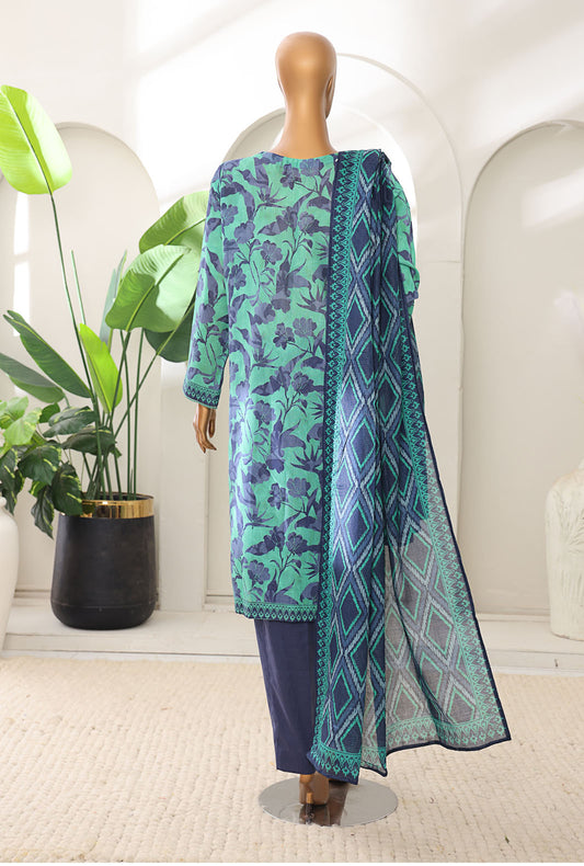 Meenakari by HZ Textiles Embroidered Lawn Suit Unstitched 3 Piece MSC-903 - Summer Collection