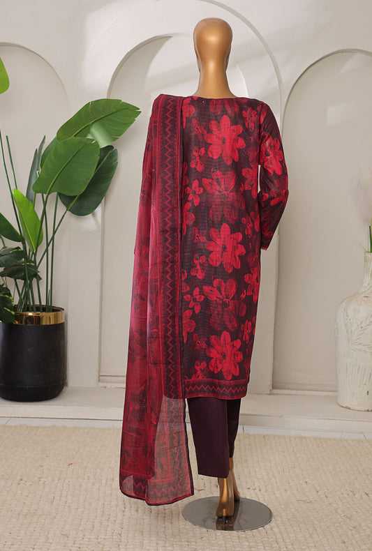 Meenakari by HZ Textiles Embroidered Lawn Suit Unstitched 3 Piece MSC-905 - Summer Collection