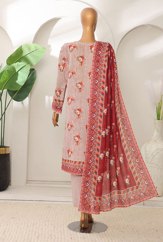 Meenakari by HZ Textiles Embroidered Lawn Suit Unstitched 3 Piece MSC-907 - Summer Collection