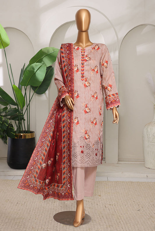 Meenakari by HZ Textiles Embroidered Lawn Suit Unstitched 3 Piece MSC-907 - Summer Collection
