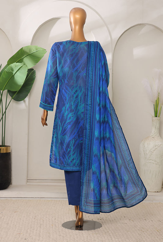 Meenakari by HZ Textiles Embroidered Lawn Suit Unstitched 3 Piece MSC-910 - Summer Collection