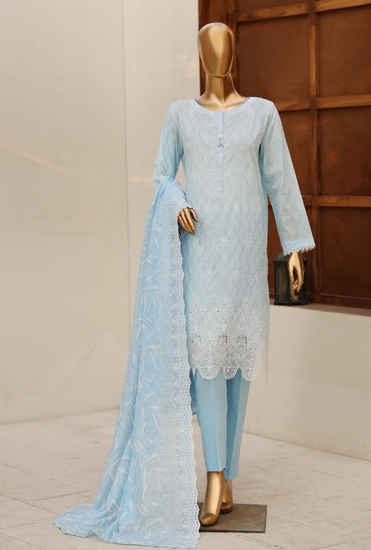 Nakshkari by HZ Textiles Embroidered Lawn Suit Unstitched 3 Piece NEC-1045