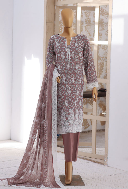 Nakshkari by HZ Textiles Embroidered Lawn Suit Unstitched 3 Piece NEC-1219 Vol 03