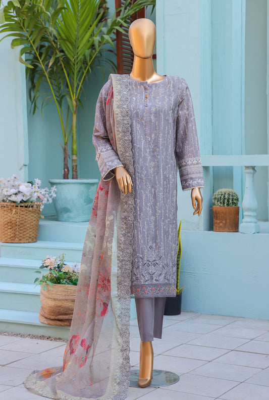 Ninokara by HZ Textiles Embroidered Jacquard Suit Unstitched 3 Piece NJE-7009