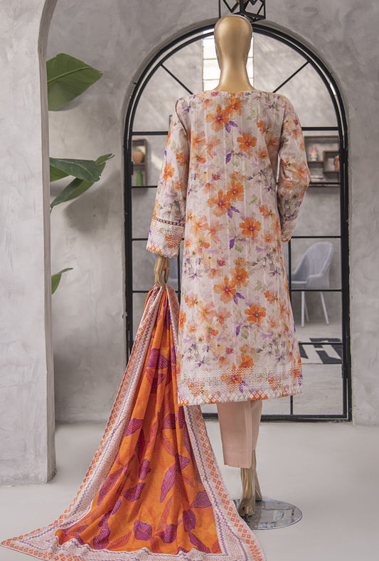 Ninokara by HZ Textiles Embroidered Lawn Suit Unstitched 3 Piece NJP-03 - Summer Collection