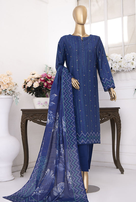 Ninokara by HZ Textiles Embroidered Lawn Suit Unstitched 3 Piece NJP-07 - Summer Collection
