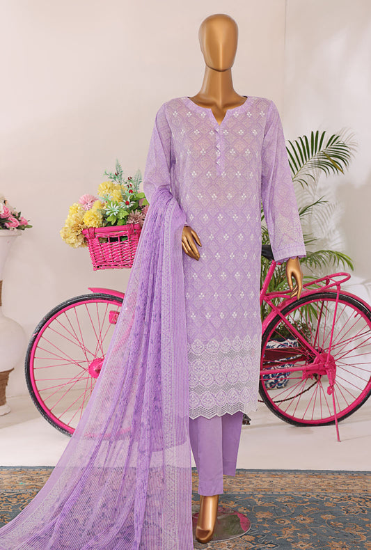 Nakshkari by HZ Textiles Embroidered Lawn Suit Unstitched 3 Piece NKE-559 - Summer Collection