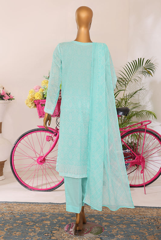 Nakshkari by HZ Textiles Embroidered Lawn Suit Unstitched 3 Piece NKE-561 - Summer Collection