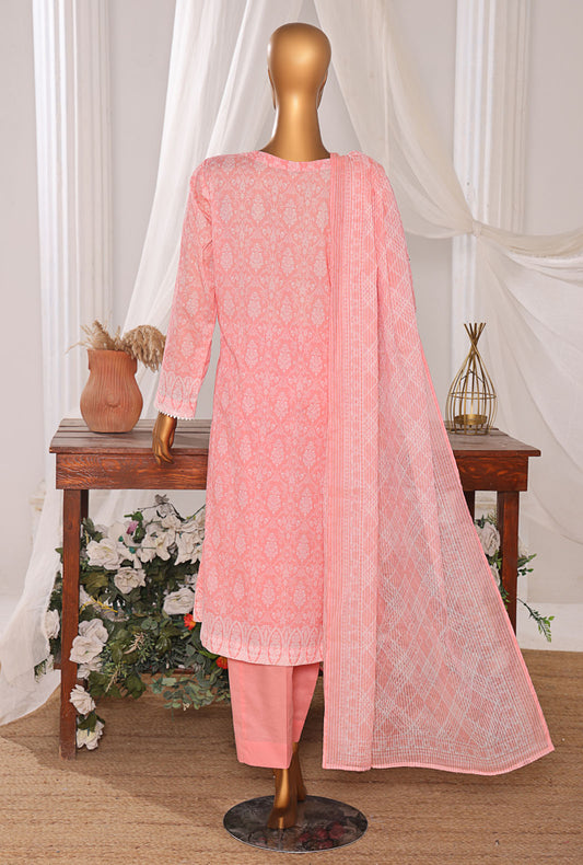 Nakshkari by HZ Textiles Embroidered Lawn Suit Unstitched 3 Piece NKE-562 - Summer Collection