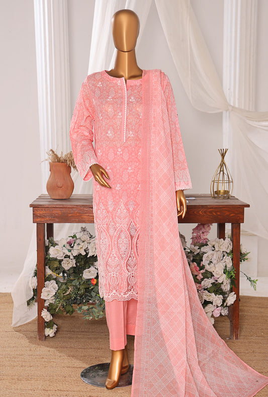 Nakshkari by HZ Textiles Embroidered Lawn Suit Unstitched 3 Piece NKE-562 - Summer Collection