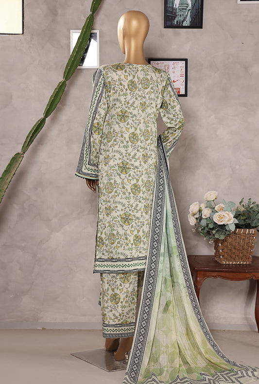 Nayab by HZ Textiles Digital Printed Lawn Suit Unstitched 3 Piece NPD-05 Vol 02 - Summer Collection