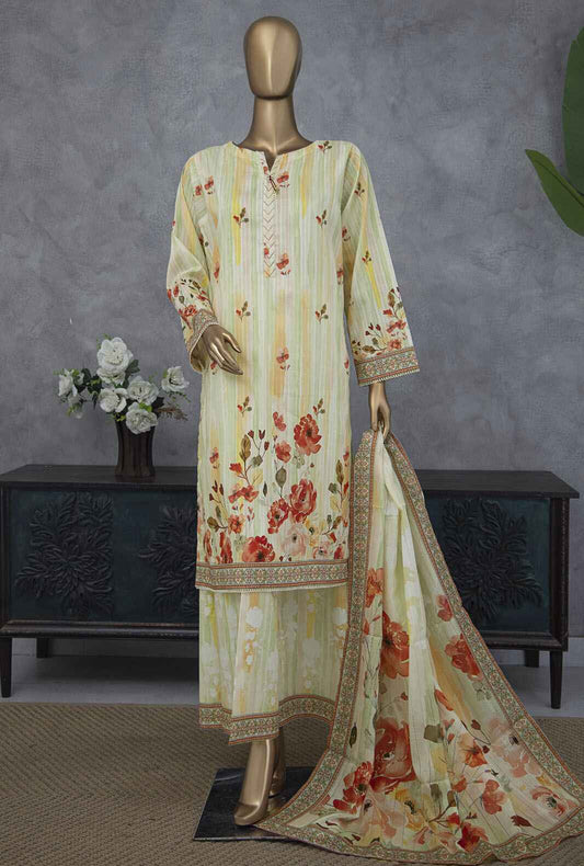Nayab by HZ Textiles Digital Printed Lawn Suit Unstitched 3 Piece NPE-03 Vol 03 - Summer Collection