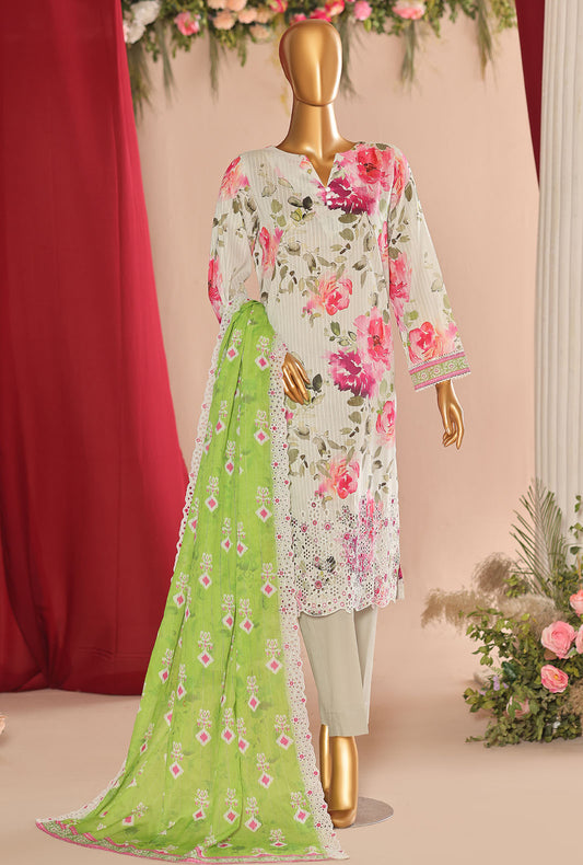 Nayab by HZ Textiles Printkari Embroidered Lawn Suit Unstitched 3 Piece NPE-03 Vol 04