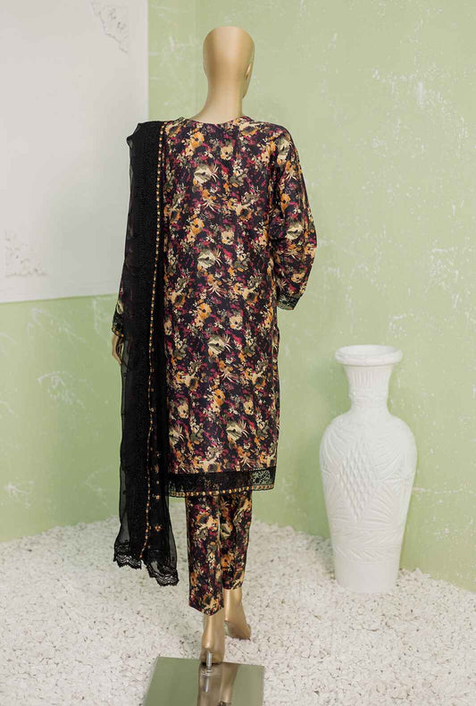 3 Piece Unstitched - Naubahar Viscose Silk Suit - NVE-231