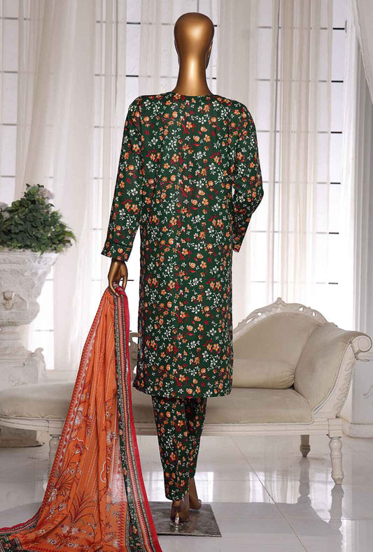 Organic Co-Ords by HZ Textiles Digital Printed Lawn Suit Unstitched 2 Piece OC-01 - Summer Collection