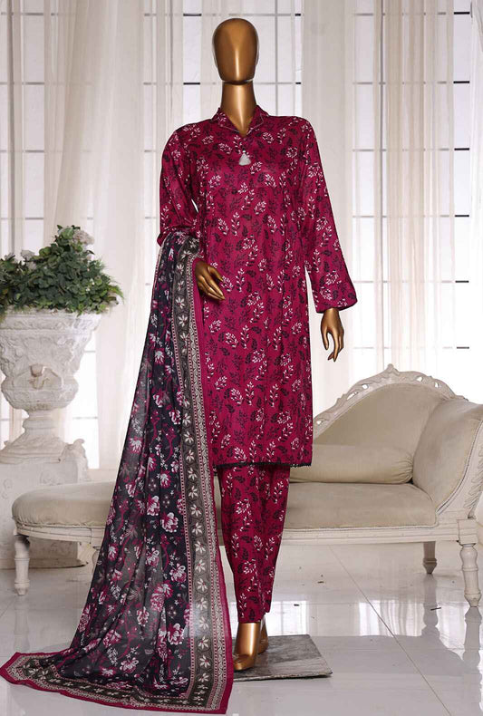 Organic Co-Ords by HZ Textiles Digital Printed Lawn Suit Unstitched 3 Piece OC-02 - Summer Collection